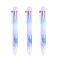 And Stal Kawaii Ball Pen 6 Encre couleur en 1 stylo à balle en plastique à stylos multifonctionnels pour les fournitures d&#39;étudiants